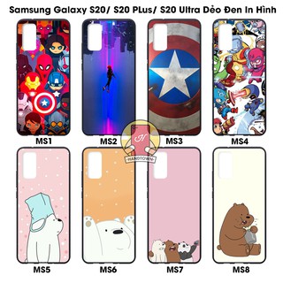 Ốp lưng Samsung Galaxy S20 / S20 Plus / S20 Ultra dẻo đen in hình phần A