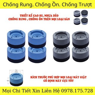 Chân Máy Giặt 4 Miếng Chống Rung, Chống Ồn .