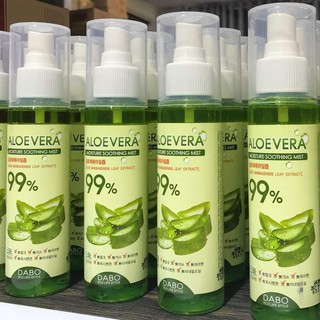 Xịt khoáng 99% lô hội AloeVera Dabo 100ml