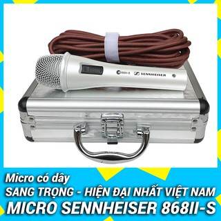 Micro Có Dây 868II Siêu Hay - Đẳng Cấp Full box hộp sắt cực sang thiết kế nhỏ gọn,tiếng ca nhẹ nhàng, sáng tiếng, giá rẻ