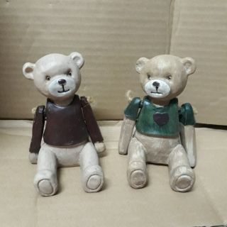 Tượng gấu nâu phong cách retro