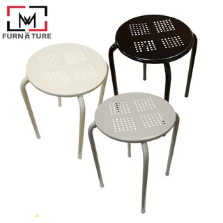 Ghế đẩu tròn bằng sắt chắc chắn thương hiệu MW FURNITURE
