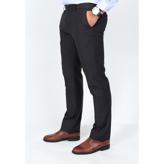 [ MẪU MỚI ] Quần Tây Nam OWEN  chính hãng màu đen phom regular fit tăng cạp.