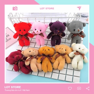 Móc khóa gấu bông treo balo siêu dễ thương LOTSTORE MK14