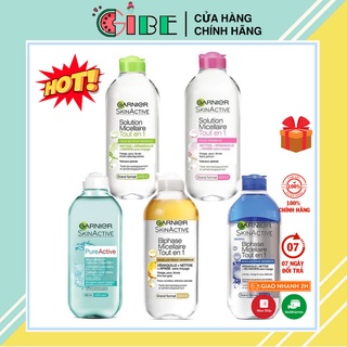 Tẩy trang Ganier Skinactive Micellar Water cho da dầu mụn, da khô, da nhạy cảm 400ml