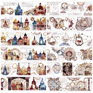 (Chiết theo chu kỳ) 2 mẫu băng dính washi tape DRAW SET nhà NEVERLAND #5