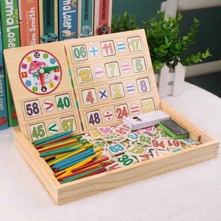 Bộ đồ chơi toán học thông minh học số kèm que tính 100 số
