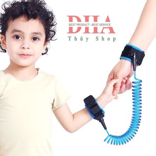 DÂY ĐAI CHỐNG LẠC - DÂY ĐEO TAY CHỐNG LẠC CHO BÉ, AN TOÀN KHI DẮT TRẺ ĐI CHƠI [LÕI THÉP, CHỐNG XOẮN, CÓ KHÓA AN TOÀN]