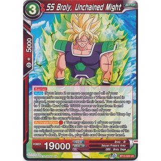 Thẻ bài Dragonball - TCG - SS Broly, Unchained Might / BT13-025'