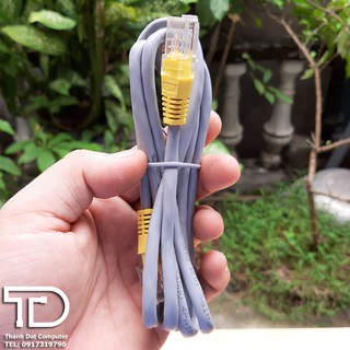 Dây cáp mạng đúc sẵn 2 đầu RJ45 CAT5E dài 1,2m - Dây mạng kết nối LAN bấm sẵn 2 đầu