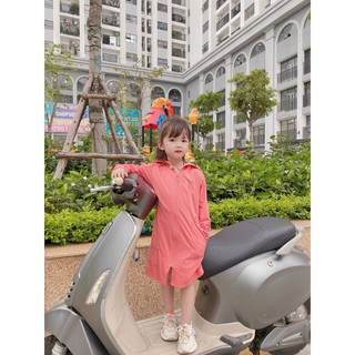 Áo CHOÀNG thông hơi cho BÉ, tiện dụng, mềm, mát