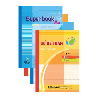 Sổ Kế Toán Tổng Hợp (Sổ Giáo Án) A4 200 Trang Hải Tiến