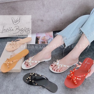 DÉP NỮ LOVIIE BASICS - DÉP NỮ THỜI TRANG XỎ NGÓN QUAI ĐINH ĐẾ BỆT - DÉP XỎ NGÓN NỮ QUAI KẸP - DÉP NỮ QUAI KẸP D201294