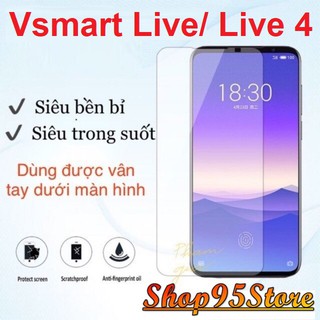 Kính Cường Lực Vsmart Live 4 ,Vsmart  Live / Joy 4 trong suốt