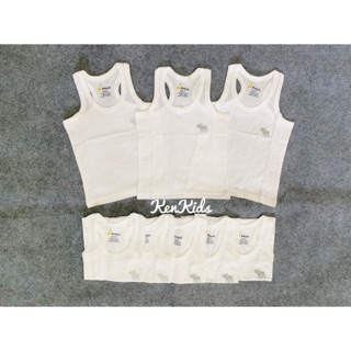 COMBO 3 Áo ba lỗ trắng cho bé trai/ gái chất mịn mát (7-17kg)