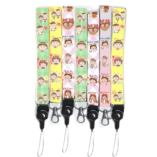 dây strap maruko STI27 hoạt hình dây treo thẻ name tag ngắn cute dễ thương 15cm