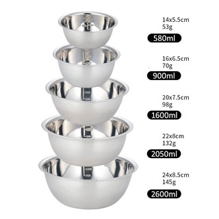 Bộ thau 5 món inox (tiện lợi đi dã ngoại cắm trại ngoài trời)