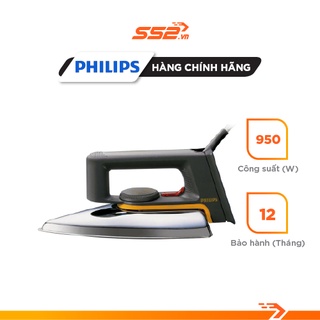 Bàn Ủi Khô Philips HD1172 Bàn Là Cầm Tay 1000W Có Rảnh Cúc Ủi Khô Tiện Lợi - Bảo Hành Chính Hãng