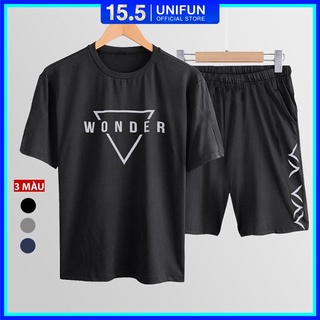 Bộ thể thao nam UNIFUN mã KC-E Set quần áo chất thun lạnh co Giãn năng động mùa Hè, 5 màu trẻ trung