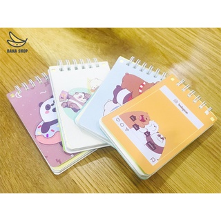 Sổ lò xo mini A7 anh em gấu Chúng tôi đơn giản là Gấu