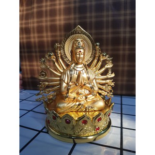 Tượng phật quan âm nghìn tay trang trí ô tô