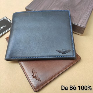 [Da Bò Tấm 100%] Ví Da Nam, Bóp Nam Da Bò Sáp Nhập Khẩu cao Cấp VD71 ( BH 12 Tháng )