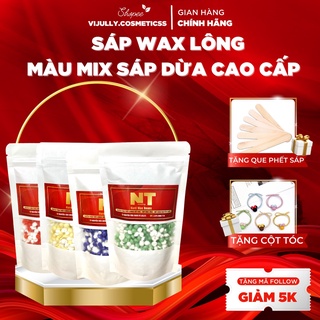 Sáp wax lông MIX MÀU cao cấp,sáp wax lông nóng hạt đậu nhập khẩu hard wax beans triệt lông tay, chân, nách, bikini..