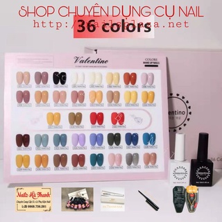 [ HOT ] Set 36 Màu Sơn Gel VALENTINO , Tặng Kèm Bảng