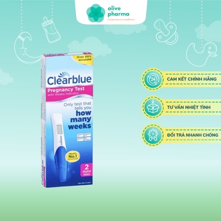 Bộ Que Thử Thai Điện Tử Clear Blue hiện rõ tuần tuổi