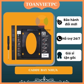 Caddy Bay 9.5mm SSD SATA 3 Nhựa Siêu Nhẹ Bền Bỉ - Khay ổ cứng thay vị trí ổ DVD CD