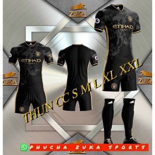 Bộ quấn áo đá bóng  ManCity 2021-2022 thun thái cao cấp( cam kết y hinh)