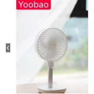 [Mã ELHA22 giảm 5% đơn 300K] TÍCH ĐIỆN 60 TIẾNG ] Quạt sạc yoobao 10000mah mini để bàn model F1- Hàng chính hãng