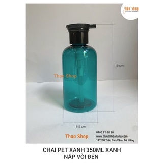 {SIÊU BÁN BUÔN/BÁN SĨ}CHAI NHỰA 350ml -500ml XANH VÒI ĐEN  ĐỰNG MỸ PHẨM, CHIẾT KEM..