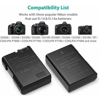 Pin máy ảnh Nikon EN-EL14 Ravpower