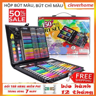 Bộ Bút Màu 150 Chi Tiết Loại To Tmark, Chất Liệu Cao Cấp, Màu Đẹp, Sắc Nét, Thân Thiện Với Môi Trường, An Toàn Sử Dụng