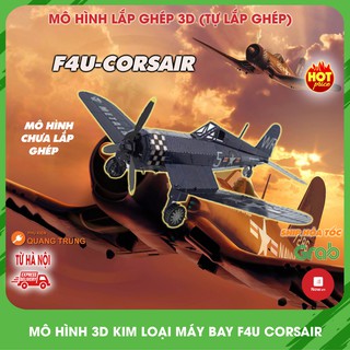 Mô hình 3D máy bay chiến đấu bằng kim loại F4U corsair nhiều màu sắc