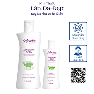 Gel rửa Saforelle Soin Lavant Doux dung dịch vệ sinh phụ nữ hương thảo mộc giảm ngứa ngừa nấm sạch vùng kín 100ml 250ml
