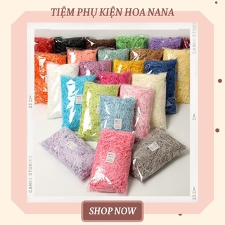 [20g, 50g] Giấy rơm, giấy vụn, giấy sợi lót hộp quà trang trí, lót chống sốc, 26 màu sắc lựa chọn