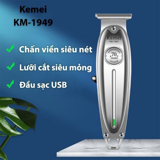 Tông đơ chấn viền Kemei Km-1949 kỉ niệm 70 năm hãng Kemei đã mài chuốt căn chỉnh tặng lược Tony cho salon và thợ tóc