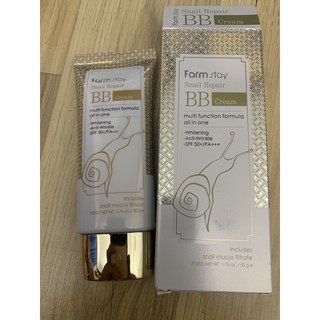 KEM NỀN BB CREAM FARM STAY SNAIL REPAIR MULTI FUNCTION FORMULA 50G CHÍNH HÃNG