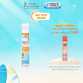 [Mã FMCGMALL -8% đơn 250K] Dầu dưỡng tóc Argan oil of Morocco NATURAL WORLD 25ml