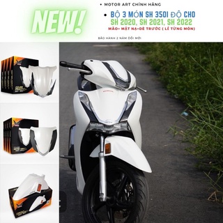 Bộ 3 Món SH 350i Cho SH 2020, SH 2021, SH 2022 Chính Hãng MOTORART Gồm Mão 350i, Mặt Nạ 350i, Dè 350i (Bán Lẻ Từng món)
