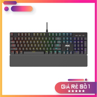 Bàn phím cơ AOC GK500 RGB Outemu Blue Switch Gaming (GK500/74) (hàng chính hãng)