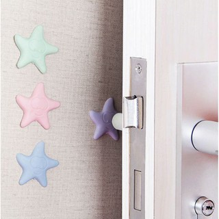 Miếng nhựa chống sập cửa, chống xước tường hình ngôi sao giá rẻ hangchinhhieuvn F383SPTS