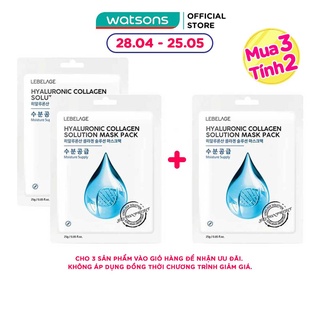Mặt Nạ Lebelage Hyaluronic Collagen Solution Mask Pack Moisture Supply Chiết Xuất Từ Collagen 25g