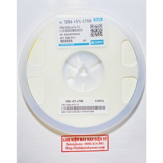 100 Con Điện Trở Dán 470K Kiểu 1206 SMD
