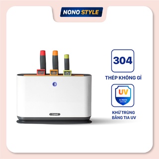 Bộ dao thớt Gevi I kháng khuân, khử trùng tia UV - Bộ dụng cụ nhà bếp tiện ích thông minh - BH 12 tháng