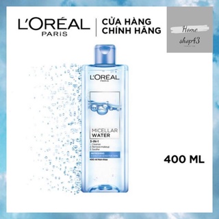 (xanh nhạt) nước Tẩy Trang L’OREAL 3 IN 1 Micellar Water 400ml
