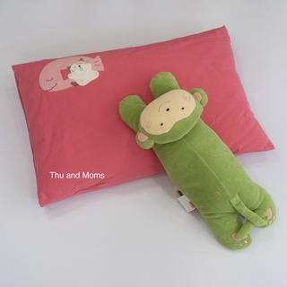 (Nhiều màu) Gối và vỏ gối size S 35x50cm Hikosen Cara Nhật Bản hình mèo cá