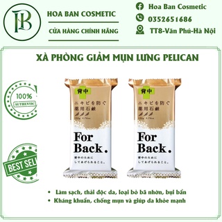 Xà phòng giảm mụn lưng Pelican For Back Medicated của Nhật 135g